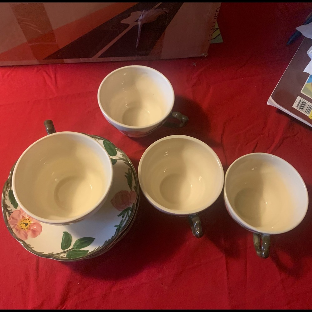 Desert Rose cups and saucers